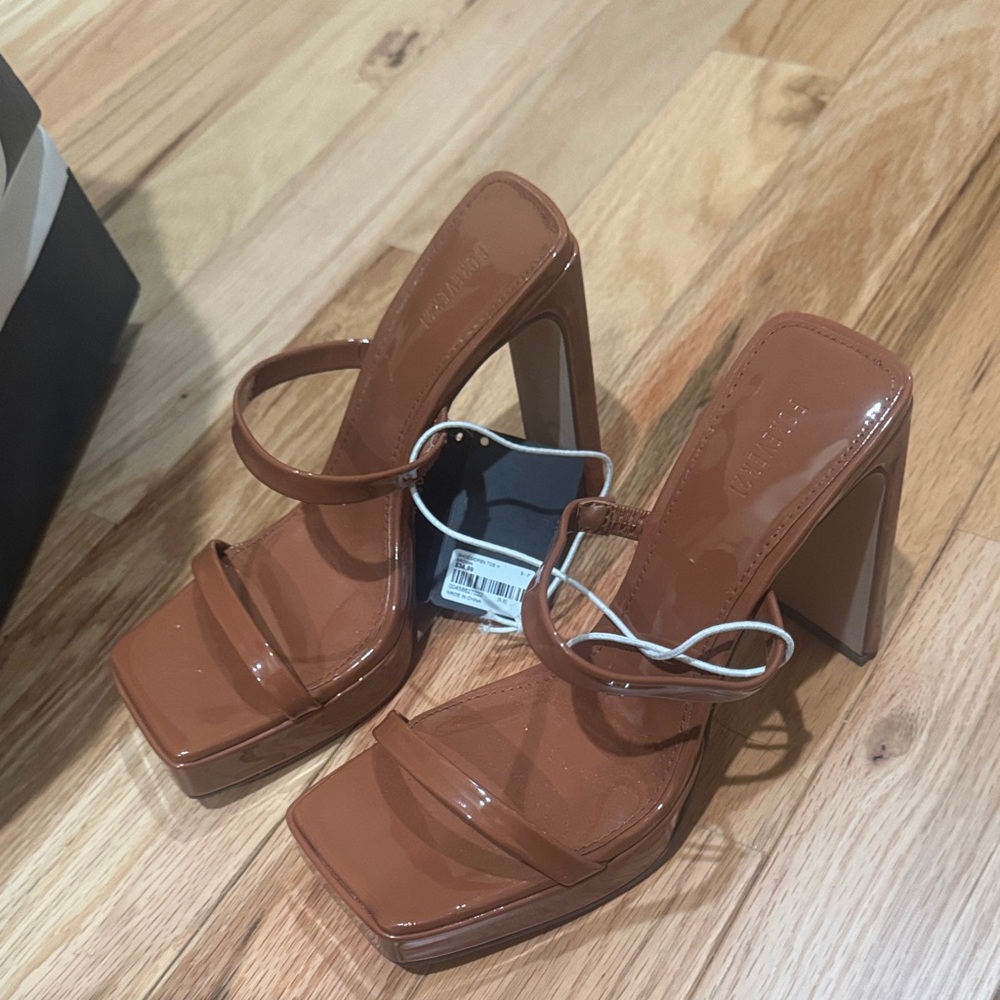 Forever 21 Tan Platform Heels